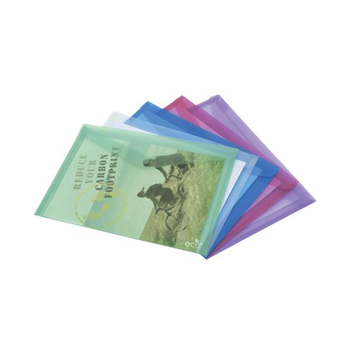 RAPESCO ECO POPPER WALLET A4 + ASSORTED (PACK OF 5) 1039