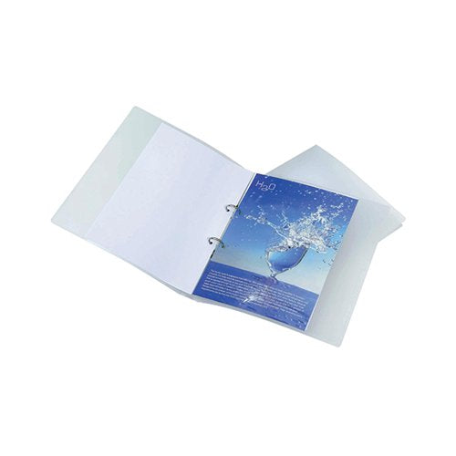 RAPESCO ECO 25MM TWO-RING BINDER A4 CLEAR (PACK OF 10) 1045
