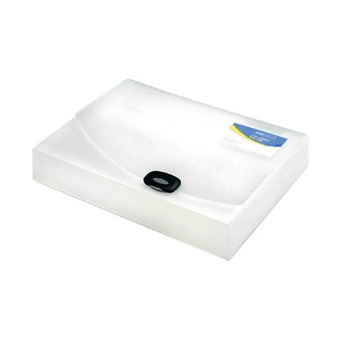 RAPESCO RIGID WALLET BOX FILE 60MM A4 CLEAR 0714