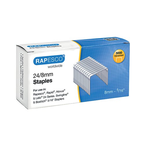 RAPESCO 24/8MM STAPLES (5000 PACK) S24802Z3