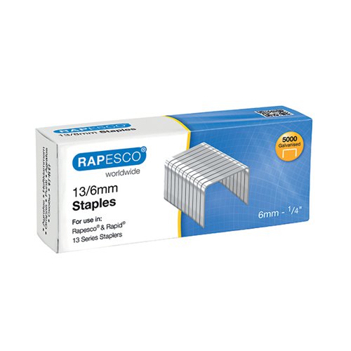 RAPESCO 13/6MM STAPLES (5000 PACK) S24602Z6
