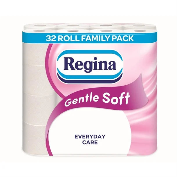 Regina Gentle Soft Toilet Roll 3 ply x 32 Rolls