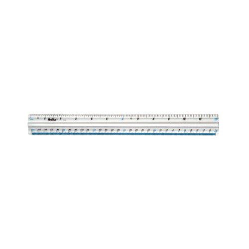 HELIX SHATTER RESISTANT FINGERGRIP RULER 30CM (PACK OF 10) L