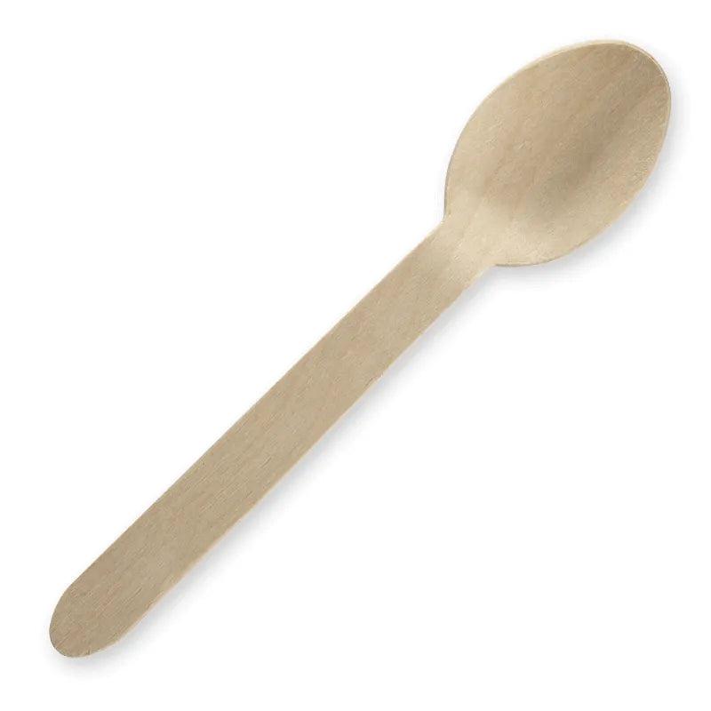 BIOPAK WOODEN SPOON (CA2000) BULK PACK