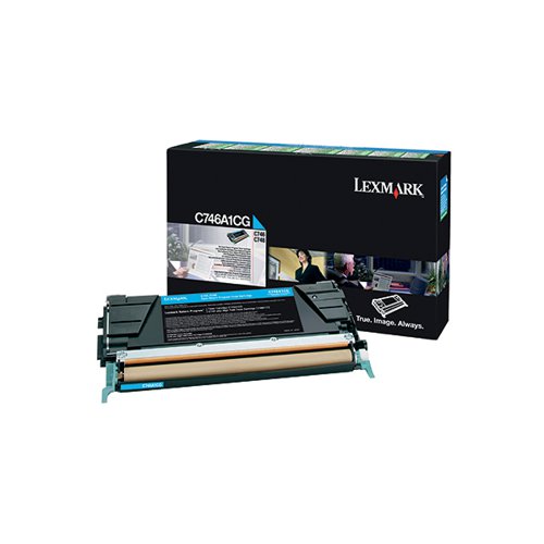 LEXMARK C746/8 RETURN PROGRAMME 7K TONER CARTRIDGE CYAN C746