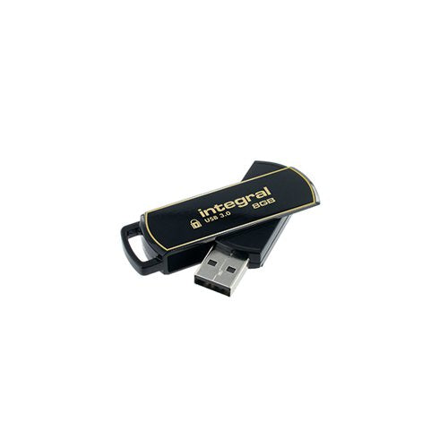 INTEGRAL SECURE 360 ENCRYPTED USB 3.0 8GB FLASH DRIVE INFD8G