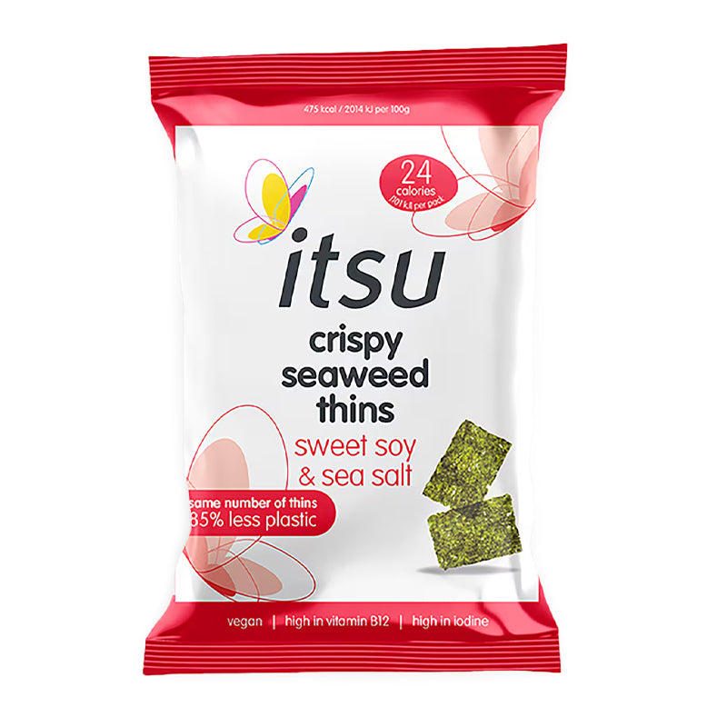 ITSU SWEET SOY & SEA SALT SEAWEED THINS (5g) x 4