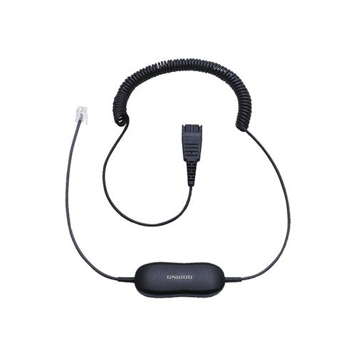 JABRA BLACK GN1200 CC QD TO RJ9 UNIVERSAL HEADSET COILED COR