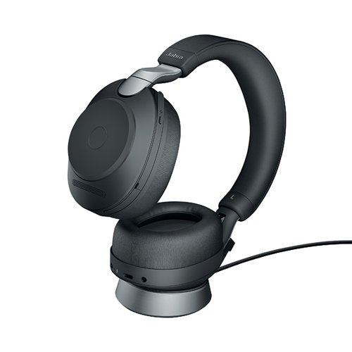 JABRA EVOLVE2 85 HEADSET WITH CHARGING STAND USB-A UNIFIED C
