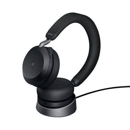 JABRA EVOLVE2 75 USB-A HEADSET WITH CHARGING STAND MICROSOFT