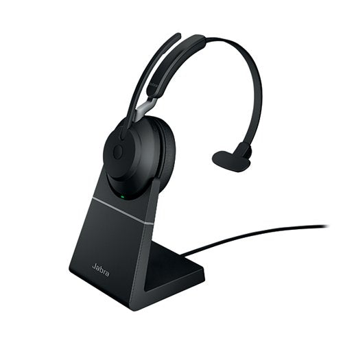 JABRA EVOLVE2 65 MONO HEADSET USB-A WITH CHARGING STAND UNIF