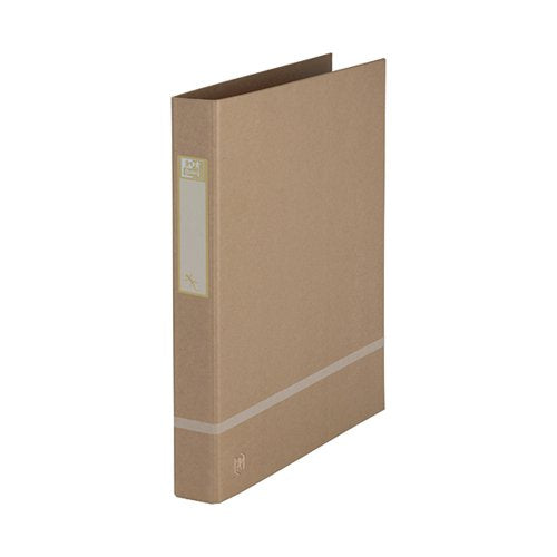 OXFORD TOUAREG RING BINDER 2 D-RING 40MM SPINE A4 KRAFT NATU