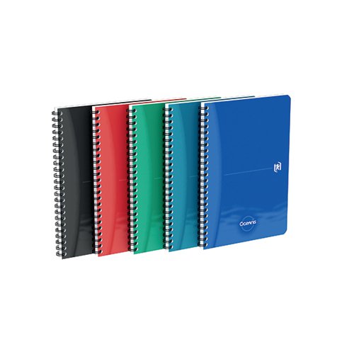 OXFORD OCEANIS WIREBOUND NOTEBOOK RULED A5 ASSORTED (PACK OF