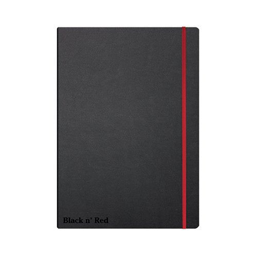 BLACK N' RED CASEBOUND HARDBACK NOTEBOOK RULED A4 BLACK 4000