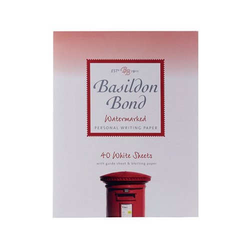 BASILDON BOND WHITE WRITING PAD 178 X 229MM 40 SHEETS (PACK