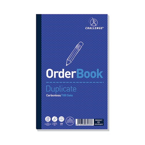 CHALLENGE CARBONLESS DUPLICATE ORDER BOOK 100 SETS 210X130MM