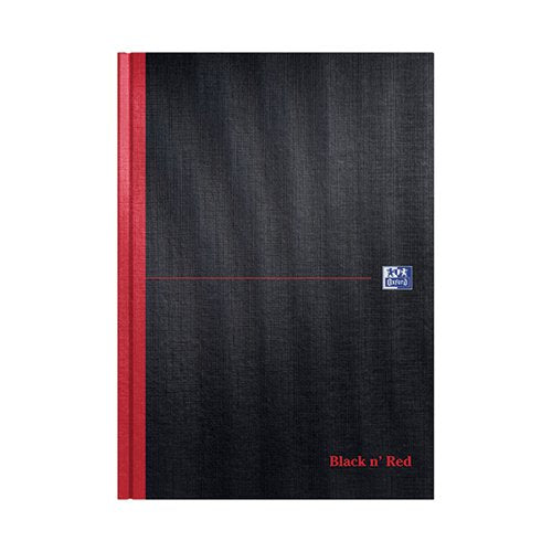 BLACK N' RED A-Z CASEBOUND HARDBACK NOTEBOOK A4 (PACK OF 5)