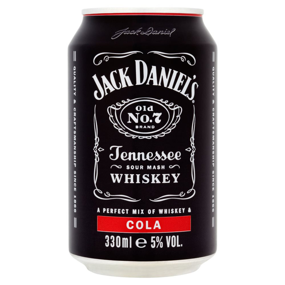 JACK DANIEL'S TENNESSEE WHISKEY & COLA CANS (330ml) x 12