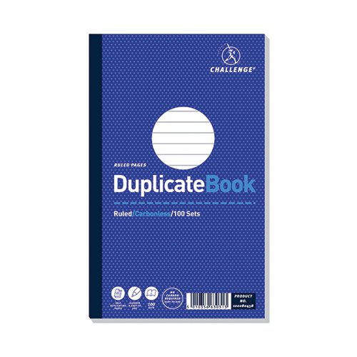 CHALLENGE CARBONLESS DUPLICATE BOOK 100 SETS 210X130MM (PACK
