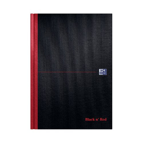 BLACK N' RED CASEBOUND RULED HARDBACK NOTEBOOK A4 100080473