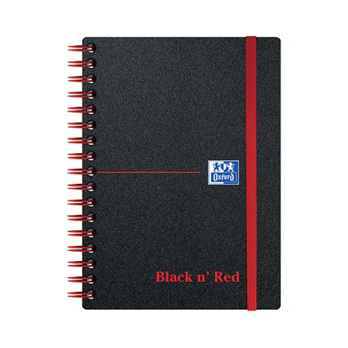 BLACK N' RED WIREBOUND POLYPROPYLENE RULED NOTEBOOK 140 PAGE