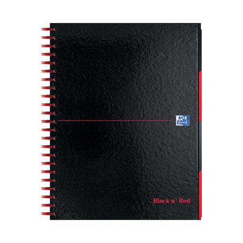 BLACK N' RED HARDBACK WIREBOUND PROJECT BOOK 200 PAGES A4+ (