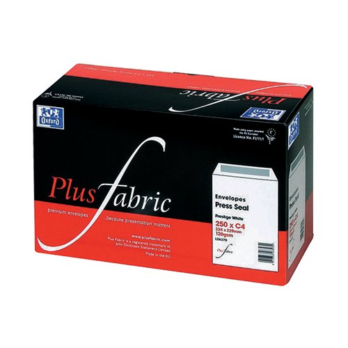 PLUS FABRIC C4 ENVELOPE POCKET WINDOW PEEL AND SEAL 120GSM W