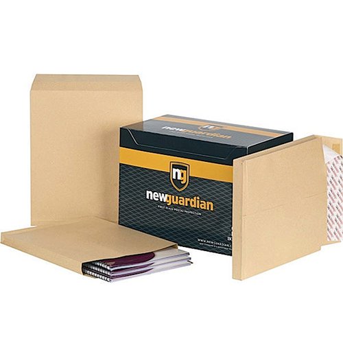 NEW GUARDIAN ENVELOPE P/SEAL 381X254X25MM MANILLA (PACK OF 1