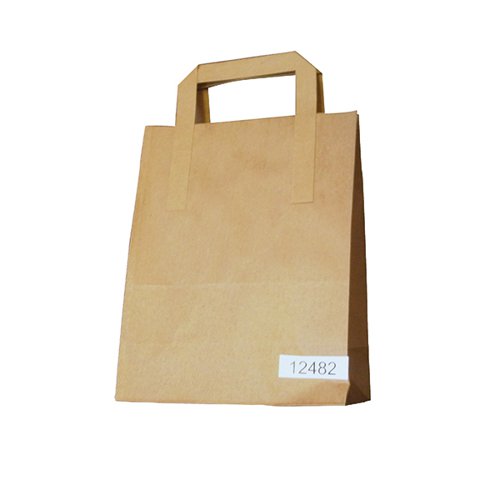 PAPER TAKEAWAY BAG BROWN (250 PACK) BAG-SPIC01-A