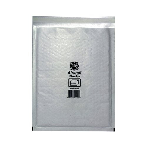 JIFFY AIRKRAFT BAG SIZE 4 240X320MM WHITE (PACK OF 50)