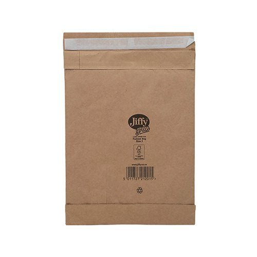JIFFY PADDED BAG SIZE 2 195X280MM GOLD PB-2 (PACK OF 100) JP