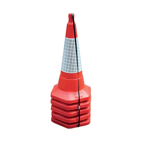 RED STANDARD ONE PIECE CONE 750MM (5 PACK) JAA060-220-615