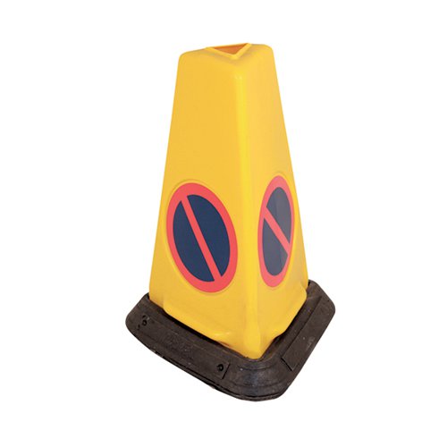 YELLOW NO WAITING SAND-WEIGHTED WARNING CONE JAD081-120-254