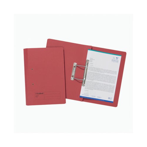 EXACOMPTA GUILDHALL TRANSFER FILE 285GSM FOOLSCAP RED (PACK