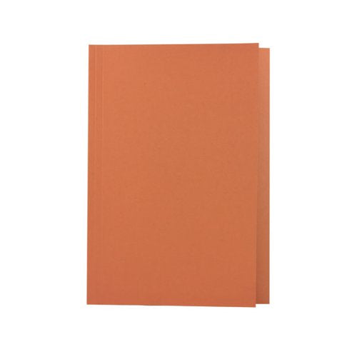 GUILDHALL SQUARE CUT FOLDER MEDIUMWEIGHT FOOLSCAP ORANGE (PA