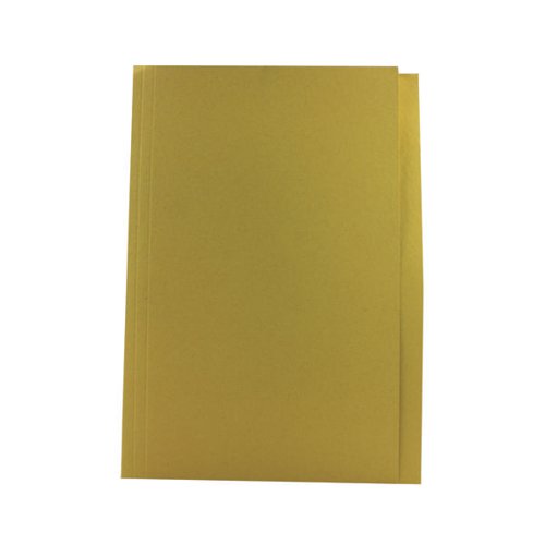 GUILDHALL SQUARE CUT FOLDER MEDIUMWEIGHT FOOLSCAP YELLOW (PA