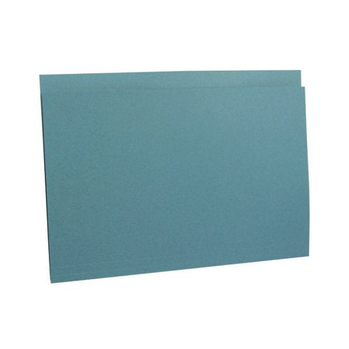 GUILDHALL SQUARE CUT FOLDER HEAVYWEIGHT FOOLSCAP BLUE (PACK