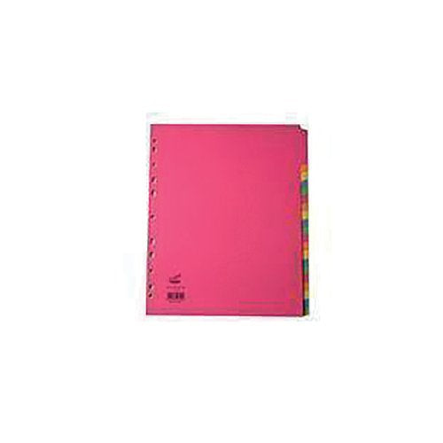 CONCORD DIVIDER 20-PART A4 EXTRA WIDE BRIGHT (PACK OF 10) 52