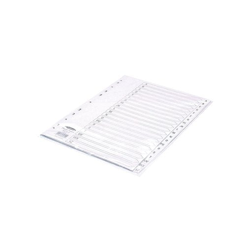 CONCORD 20-PART A-Z INDEX POLYPROPYLENE A4 WHITE 64601