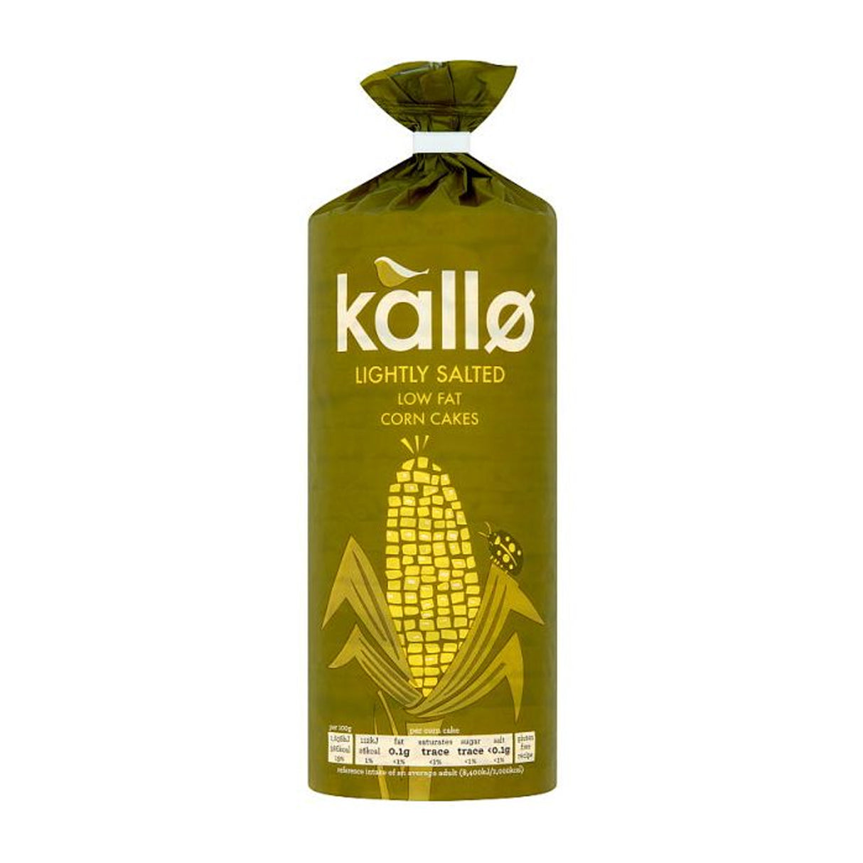 KALLO CORN CAKES LIGHTLY SALTED (130g) x 6