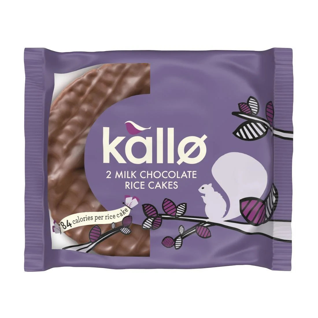 KALLO MILK CHOCOLATE TOPPED RICE CAKES TWIN PACK (33g) x 30