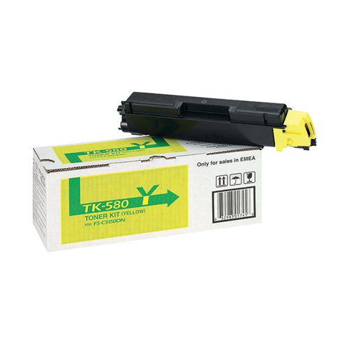 KYOCERA TK-580Y TONER CARTRIDGE YELLOW 1T02KTANL0
