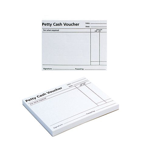 Q-CONNECT PETTY CASH VOUCHER PAD 125X101MM (PACK OF 10) KF00103