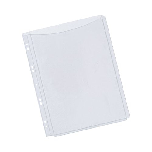Q-CONNECT EXPANDING PUNCHED POCKET FULL LENGTH FRONT A4(PACK OF 5) KF00138