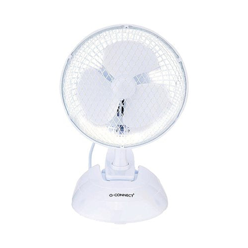 Q-CONNECT 6 INCH/152MM CLIP ON PORTABLE FAN WHITE KF00401