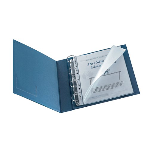 Q-CONNECT PUNCHED POCKET POLYPROPYLENE TOP AND LEFT SIDE OPE