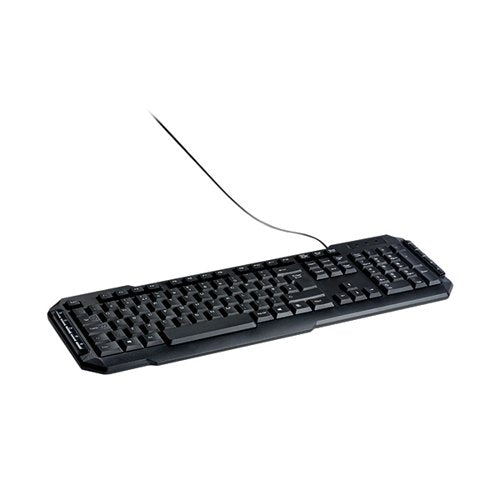 Q-CONNECT ERGONOMIC WIRED KEYBOARD BLACK KF00779