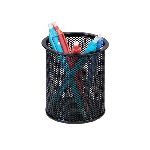 Q-CONNECT MESH PEN POT BLACK KF00864