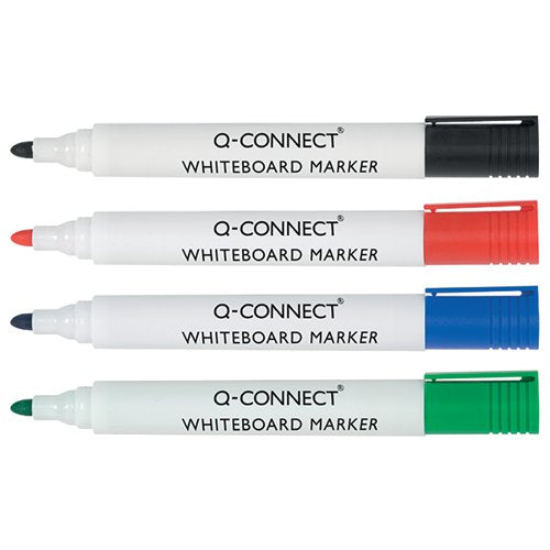 Q-CONNECT DRYWIPE MARKER PEN ASSORTED (PACK OF 10) KF00880