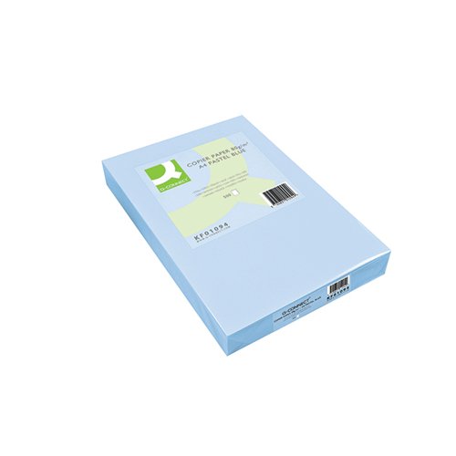 Q-CONNECT BLUE REAM COLOURED COPIER A4 PAPER 80GSM (500 PACK